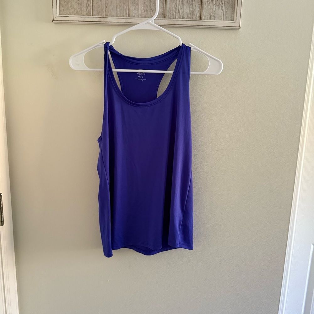 Athletic Works Blue and Purple Tank Top Racerback Style